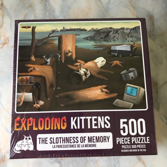 Exploding Kittens 500 Piece Puzzle Bundle of 4 - Picture 5 of 16